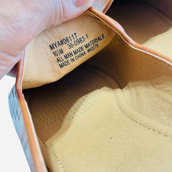 Comfortview MYA # 06117 Cognac Woven Slip-On Mules size 10.5M - Picture 7 of 10